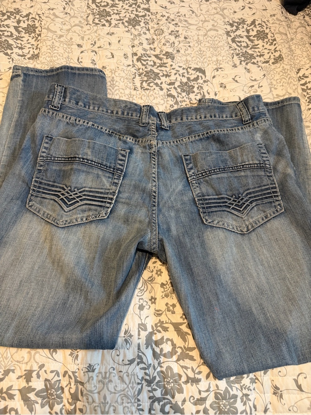 Men's Light Wash Straight Leg Y2K vintage Route 66 jeans 38x32